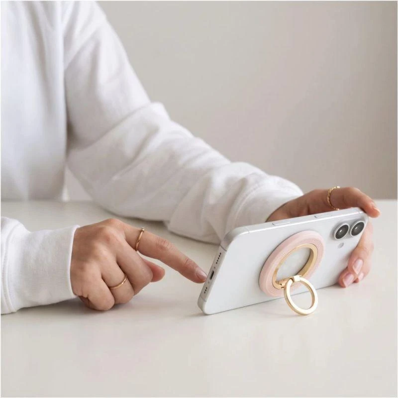 Tech-Protect MMR700 Lamano magnetic MagSafe žiedas telefonui rožinės spalvos/auksos spalvos