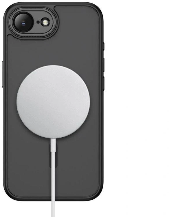 „Tech-Protect MagCam MagSafe“ dėklas, skirtas „iPhone 16e / 17e“ – matinis juodas