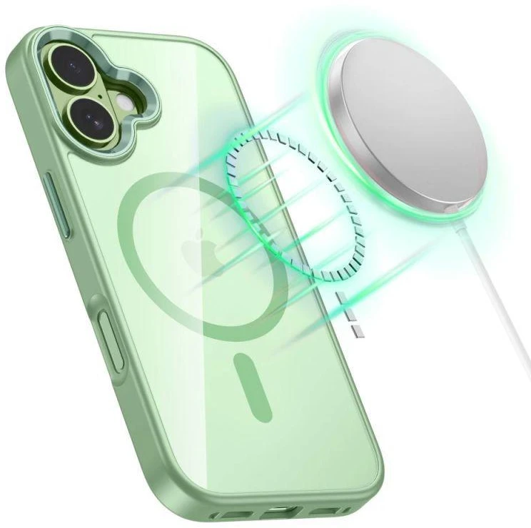 Tech-Protect MagMat MagSafe dėklas iPhone 17 - Skaidri žalia