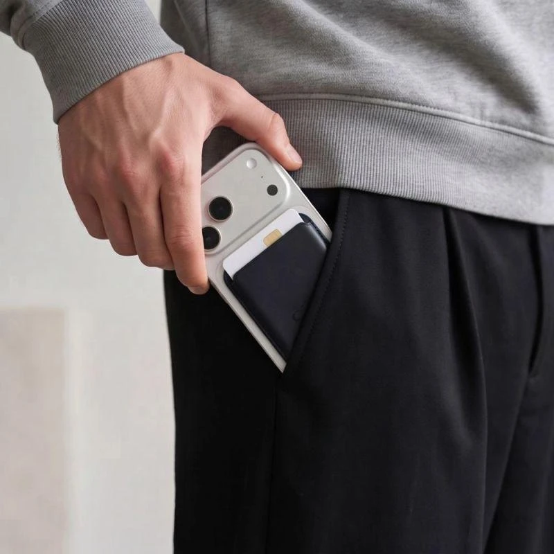 Tech-Protect MagWallet Magsafe kortelių dėklas telefonui, juodos spalvos
