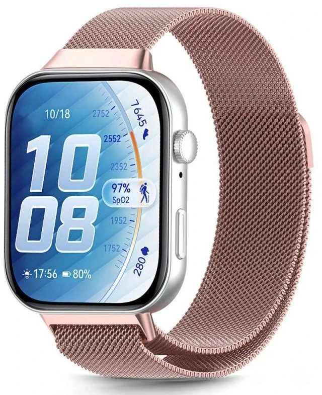 Apyrankė laikrodžiui Huawei Watch Fit 3 Tech-Protect Milaneseband auksinis & pink