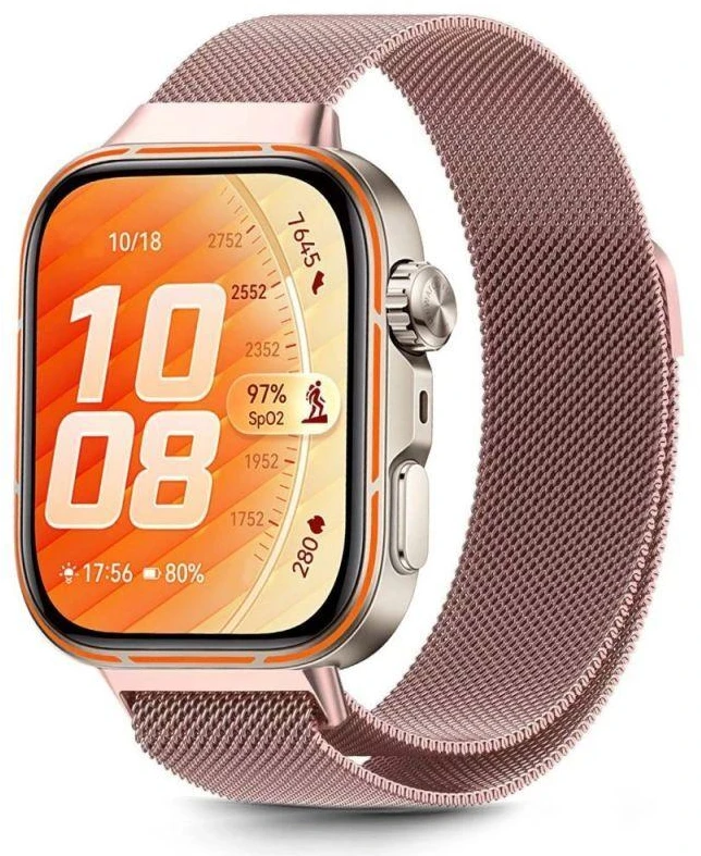 Apyrankė laikrodžiui Huawei Watch Fit 3 Tech-Protect Milaneseband auksinis & pink