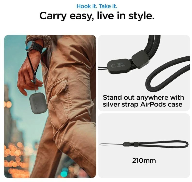 Tech-Protect NaturalFit dėklas AirPods Pro 3 - Žalias