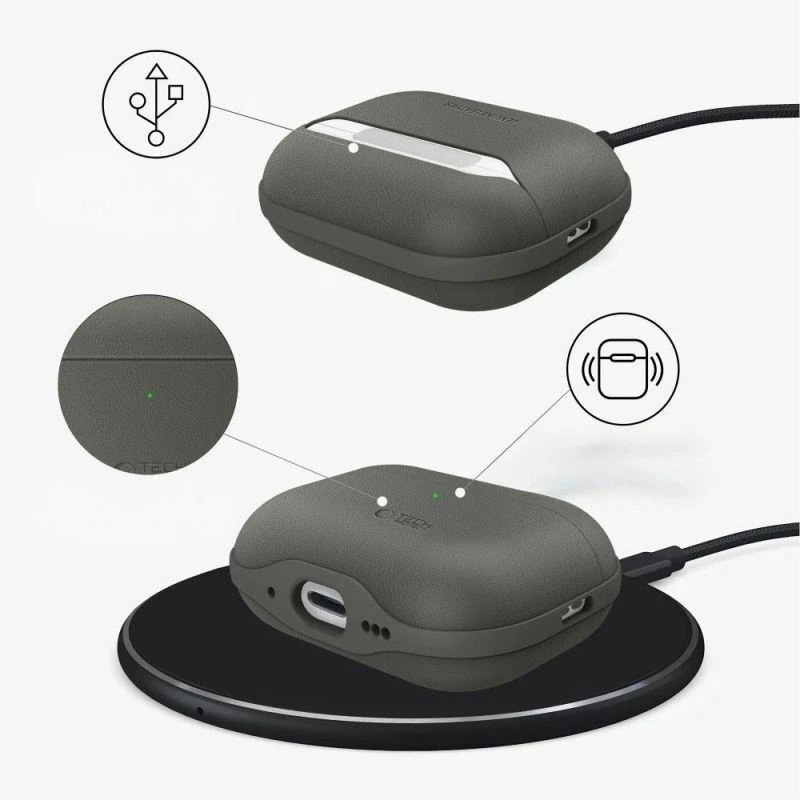 Tech-Protect NaturalFit dėklas AirPods Pro 3 - Žalias