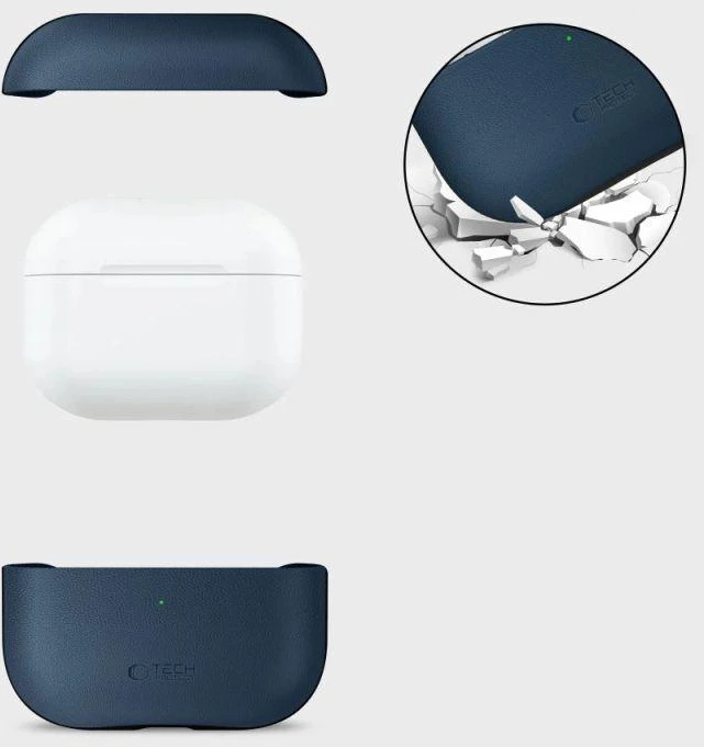 Tech-Protect NaturalFit dėklas skirtas AirPods Pro 3 - Tamsiai mėlynas