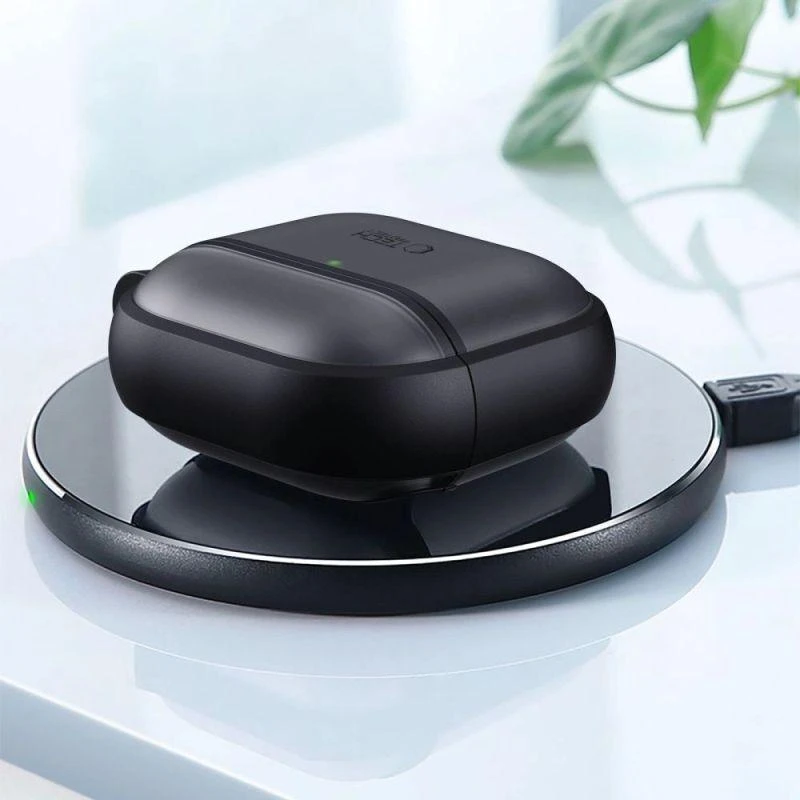 Tech-Protect Plonas dėklas su kabliuku skirtas AirPods 4 - Juodas