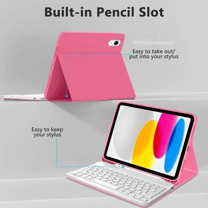 Tech-Protect SC Pen Case for iPad 10.9” 10 / 2022 / 11” 11 / 2025 - Rožinė