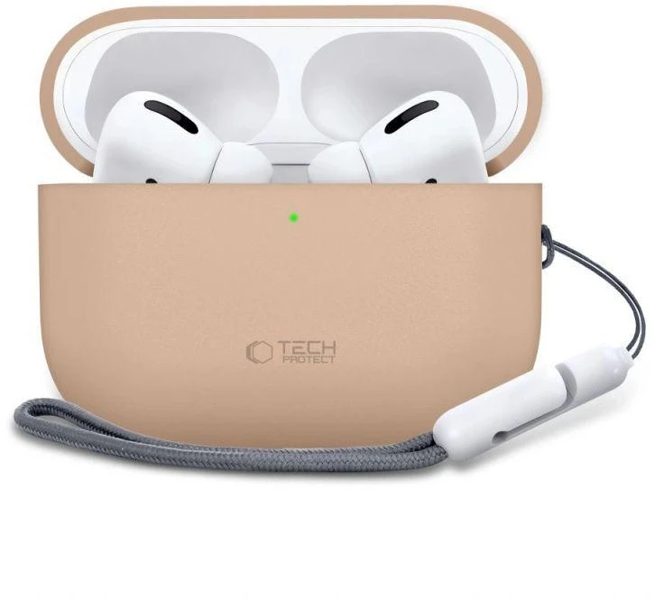 Tech-Protect Silikoninis dėklas AirPods Pro 3 - Smėlio spalvos