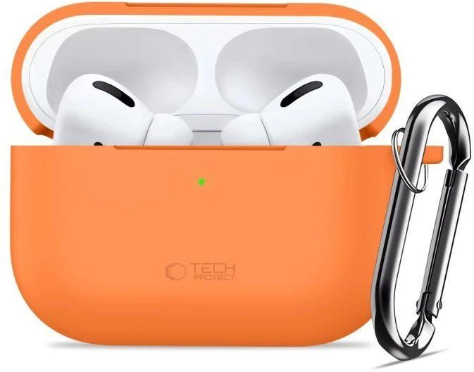 Tech-Protect Silikoninis dėklas su kabliuku AirPods Pro - oranžinis