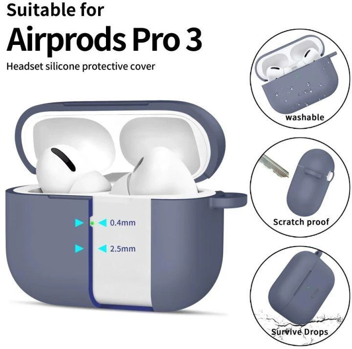 Tech-Protect Silikoninis dėklas su kabliuku AirPods Pro - Mėlynas