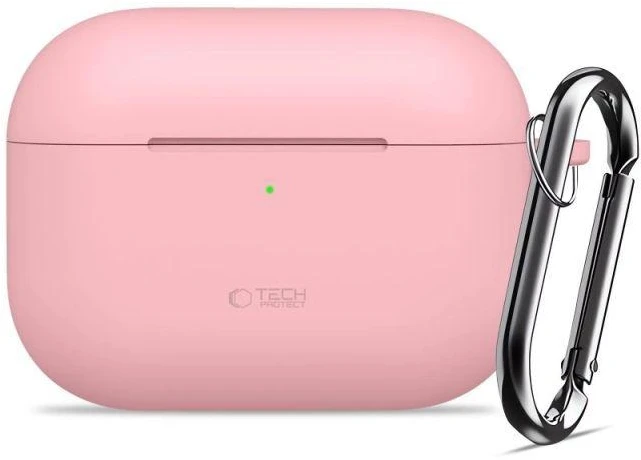 Tech-Protect Silikoninis dėklas su kabliuku AirPods Pro - Rožinis
