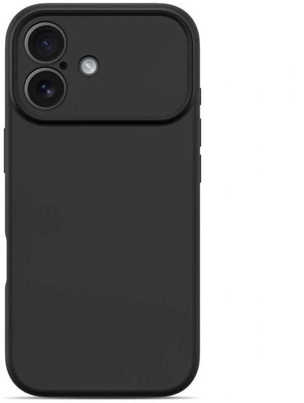 „Tech-Protect“ silikoninis „MagSafe“ dėklas, skirtas „iPhone 17“ – Juodas