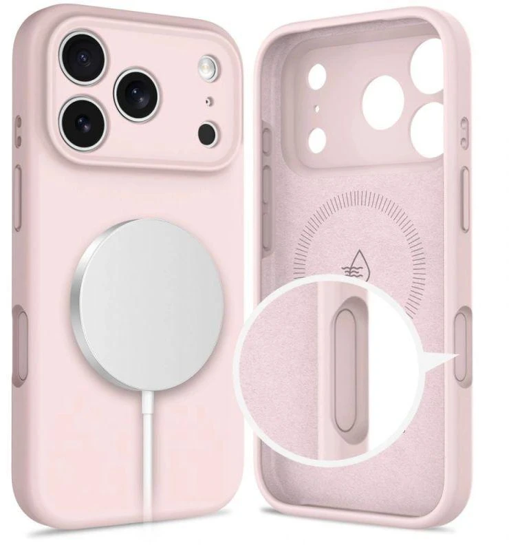 Dėklas Tech-Protect Silicone MagSafe Case for iPhone 17 Pro - Rožinė