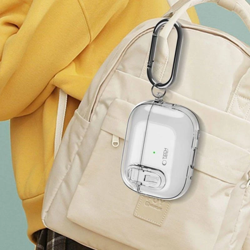 Tech-Protect Slim Hook dėklas AirPods 1 / 2 - Skaidrus