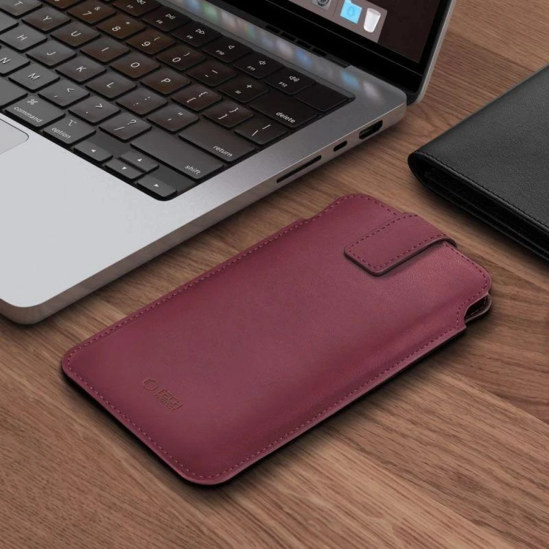 „Tech-Protect SM65“ dėklas 6,0–6,9 colių įstrižainės ekranams – bordo spalvos