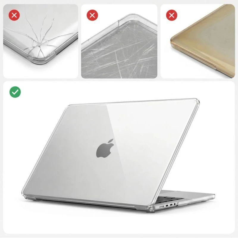 Tech-Protect SoftShell Apple MacBook PRO 14 M1-M5 PRO / M5 PRO MAX 2021-2026 SKAIDRUS DĖKLAS