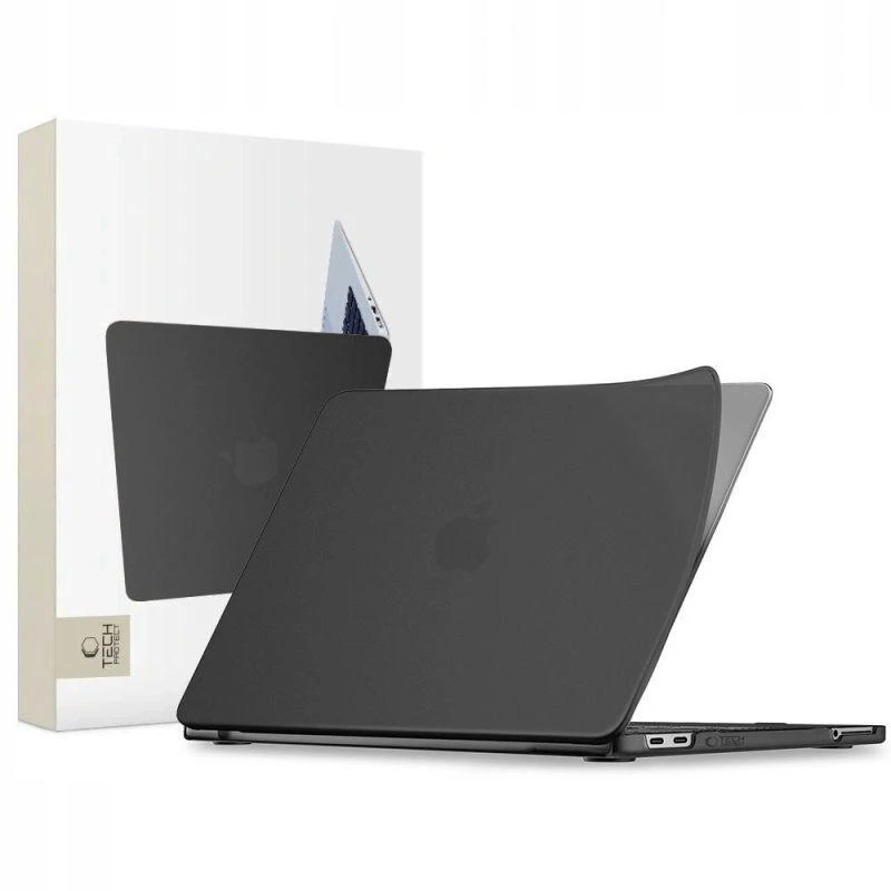 „Tech-Protect“ minkštas dėklas „MacBook Neo 13“ (2026 m.) – matinis juodas