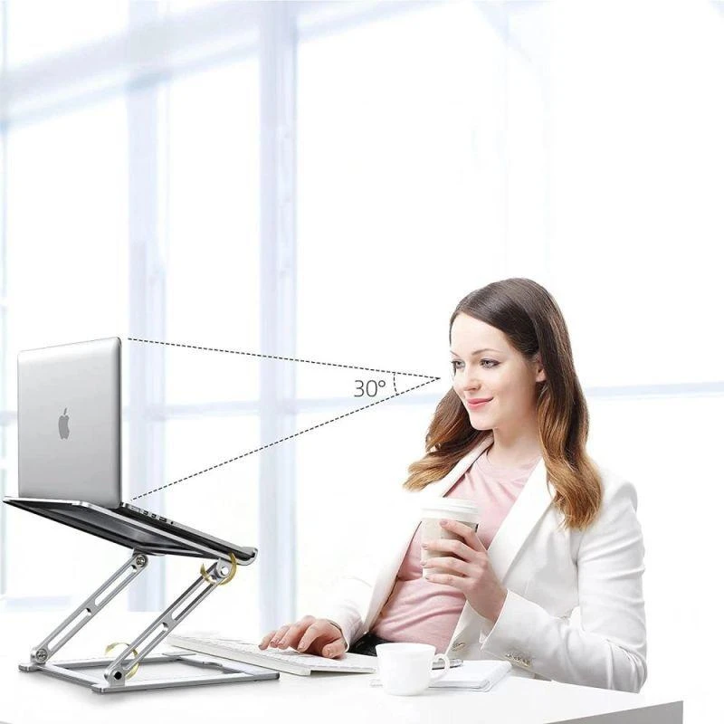 Tech-Protect ULS400 universalus extendable stovas nešiojamiems kompiuteriams iki 17″ – pilkos spalvos