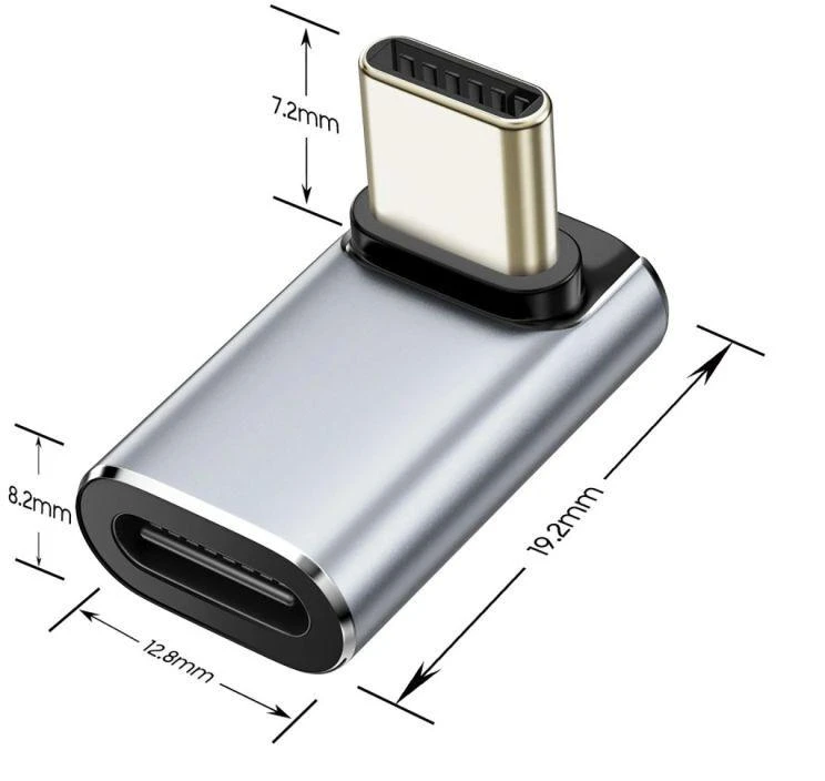 „Tech-Protect Ultraboost AA03“ USB-C kampinis adapteris – pilkas