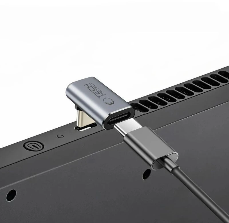 „Tech-Protect Ultraboost AA03“ USB-C kampinis adapteris – pilkas