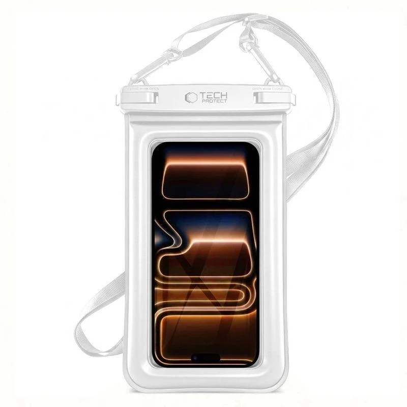 Dėklas Tech-Protect UWC7 6.9" Atsparus vandeniui Case - Baltas