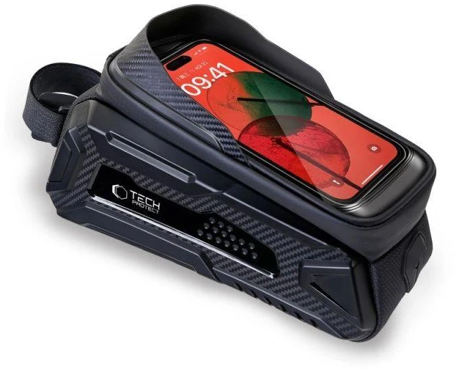 L Tech-Protect V2 Universal Bike Mount Dviračio krepšys, juodos spalvos