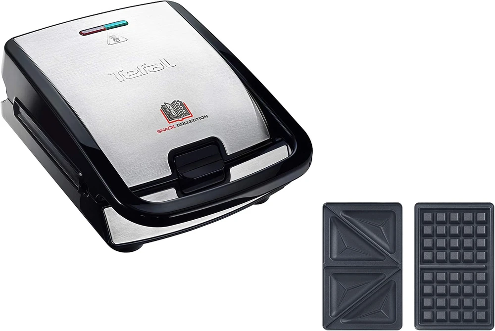 Sumuštinių ir vaflių keptuvė Tefal Snack Collection SW852D12, su 2 papildomomis plokštėmis