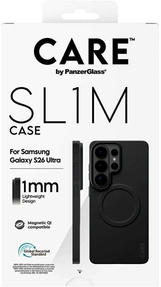 Panzer Glass Telefono dėklas 1 mm juodas Galaxy S26 Ultra CARE by PanzerGlass
