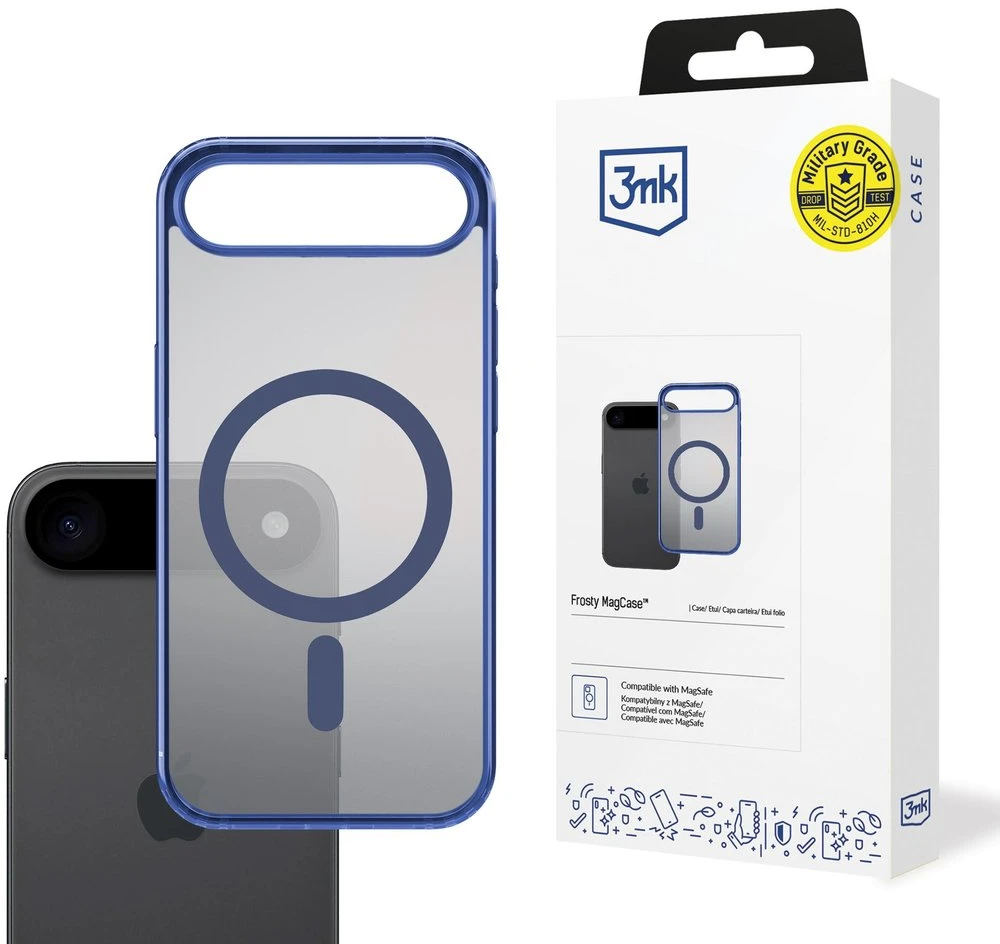 Case 3MK Frosty Magdėklas skirtas Apple Apple iPhone 17 Air mėlynas