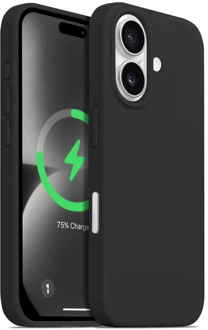 Dėklas Crong Color Cover Magnetic do iPhone 16 juoda