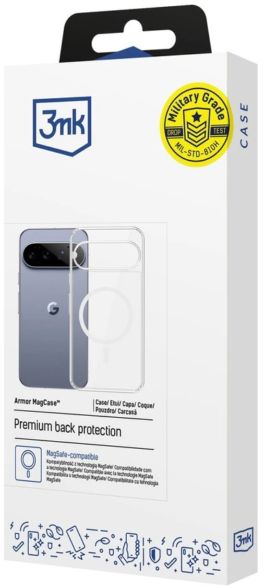 Dėklas 3Mk Protection 3mk Armor MagCase, skirtas „Google Pixel 11 Pro“ – skaidrus