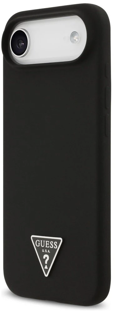 Guess Silicone Triangle Logo MagSafe - dėklas skirtas Apple iPhone Air juodas