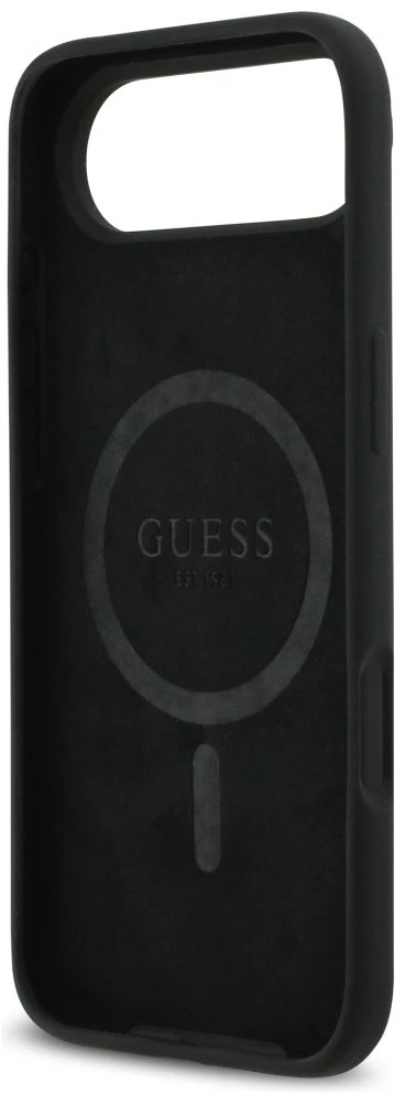 Guess Silicone Triangle Logo MagSafe - dėklas skirtas Apple iPhone Air juodas