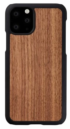 MAN Telefono dėklas iPhone 11 Pro, juodas riešutmedis