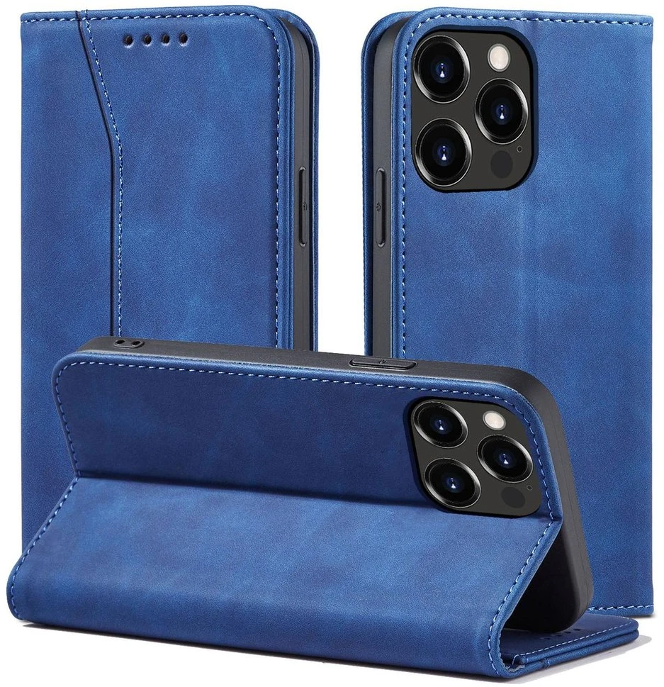 Hurtel Magnet Fancy dėklas, skirtas iPhone 13 Pro, mėlynas
