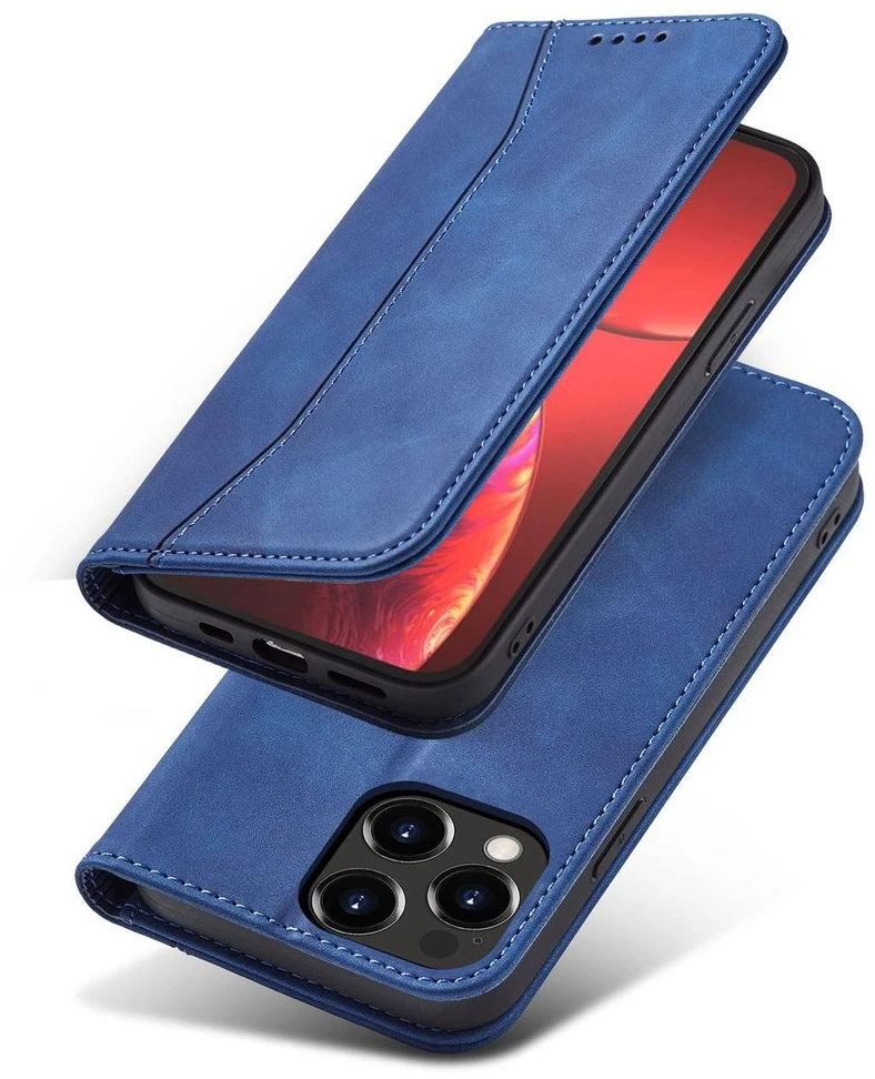 Hurtel Magnet Fancy dėklas, skirtas iPhone 13 Pro, mėlynas