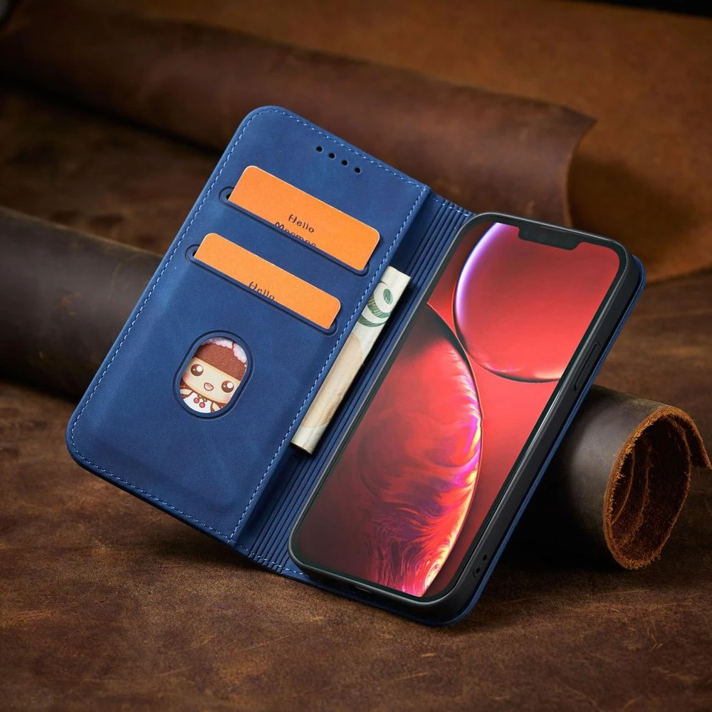 Hurtel Magnet Fancy dėklas, skirtas iPhone 13 Pro, mėlynas