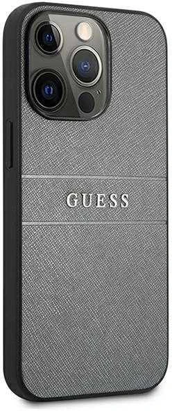 Guess GUHCP13LPSASBGR iPhone 13 Pro / 13 6.1" pilkas/pilkas Saffiano Strap