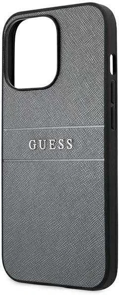 Guess GUHCP13LPSASBGR iPhone 13 Pro / 13 6.1" pilkas/pilkas Saffiano Strap