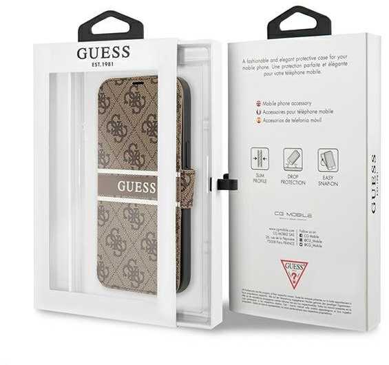 Guess Telefono dėklas iPhone 13 Pro, rudas