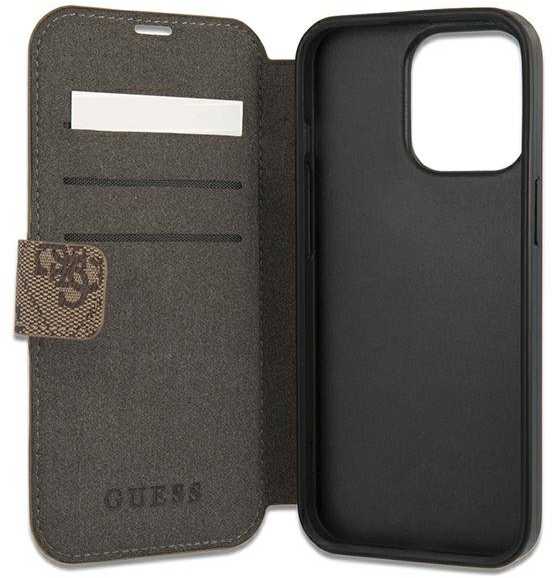 Guess Telefono dėklas iPhone 13 Pro, rudas