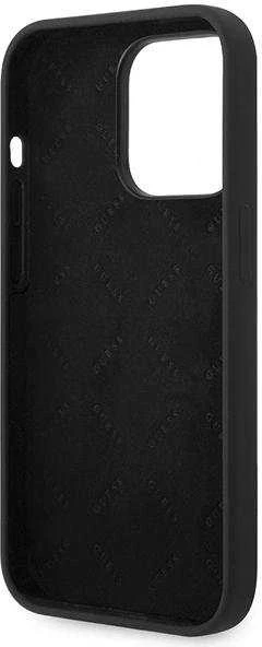 Guess GUHCP14LSLTGK Apple iPhone 14 Pro6,1" dėklas telefonui juodos spalvos hardcase Silicone Triangle