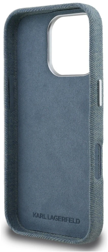 Dėklas Karl Lagerfeld FW Jeans Signature Logo iPhone 16 Pro Case - Mėlyna