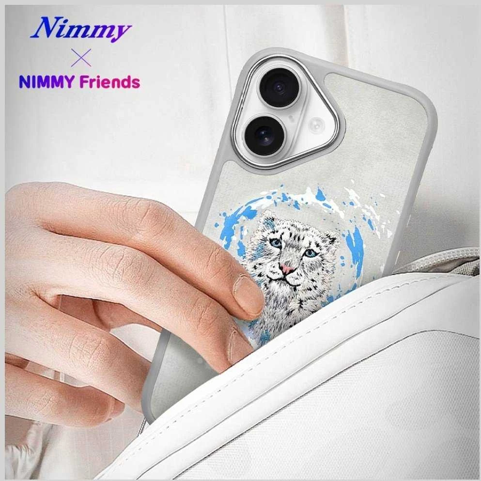 Nimmy Panther MagSafe dėklas Apple iPhone 16 light pilkos spalvos