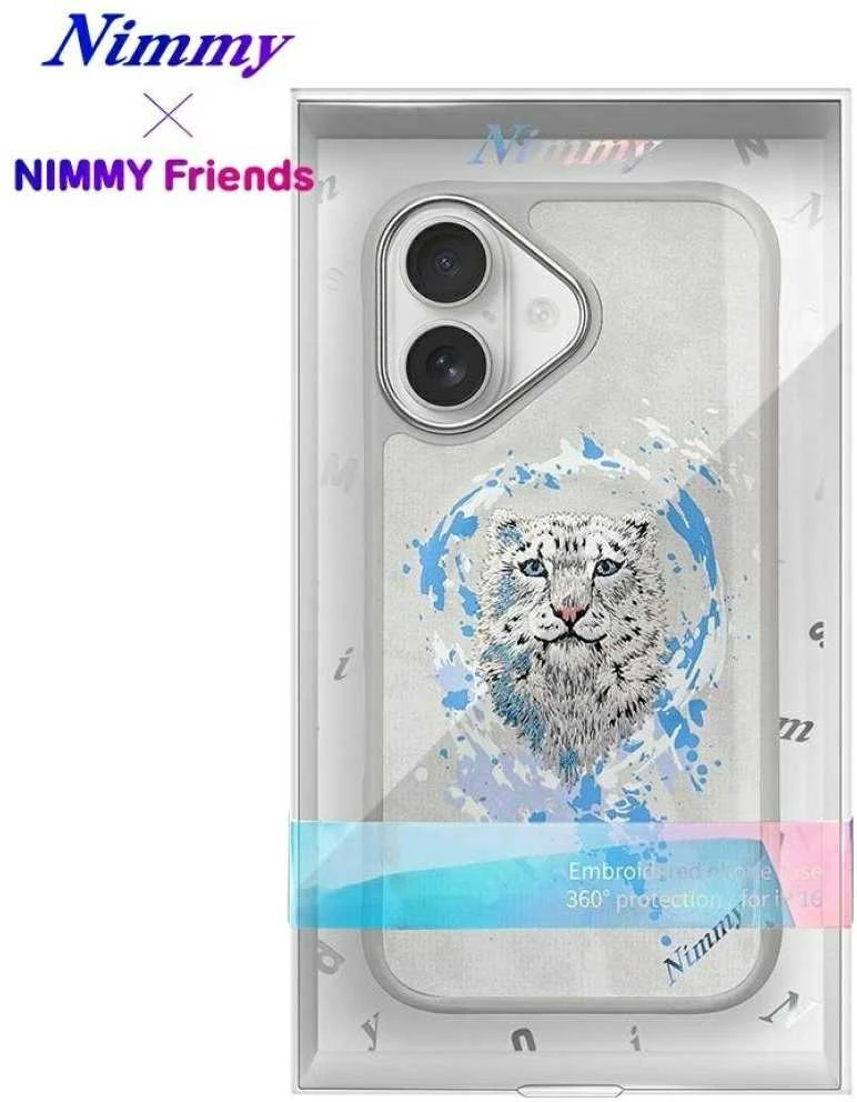 Nimmy Panther MagSafe dėklas Apple iPhone 16 light pilkos spalvos
