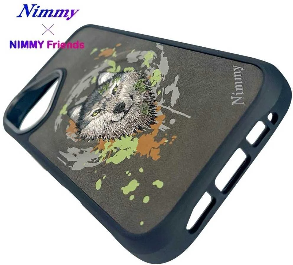Nimmy Wolf MagSafe dėklas Apple iPhone 16 pilkos spalvos