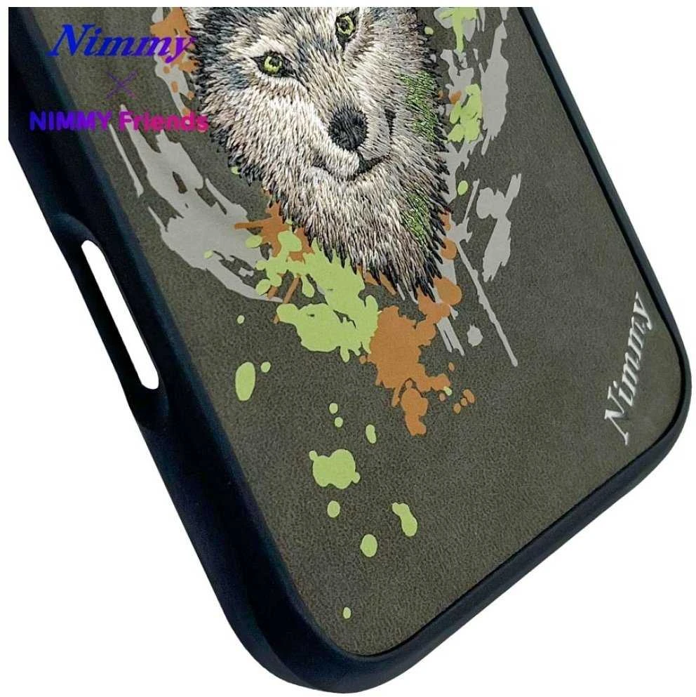 Nimmy Wolf MagSafe dėklas Apple iPhone 16 pilkos spalvos