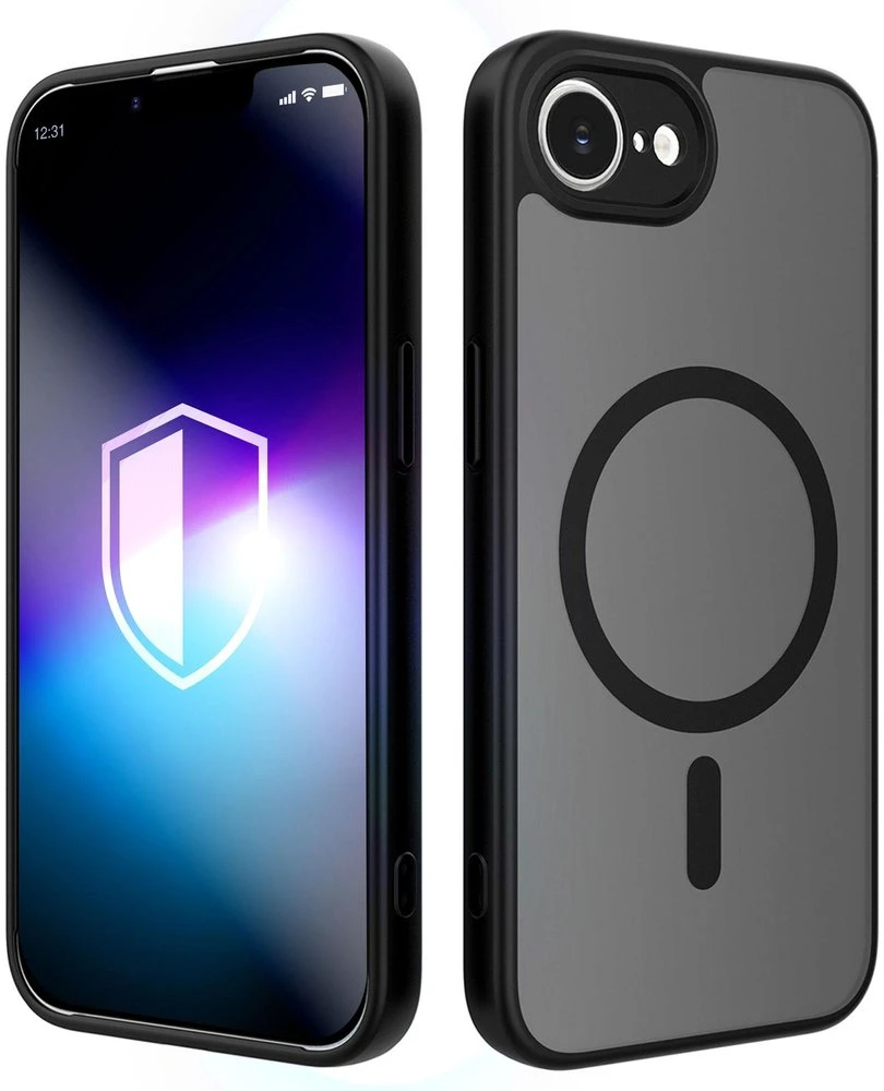 Telefono dėklas iPhone 16E / 17E 3mk Misty MagCase, juodas