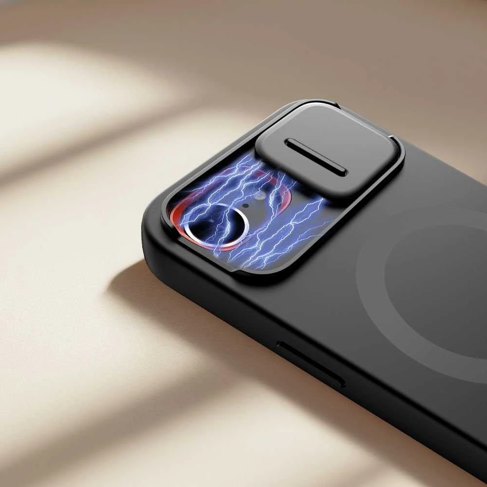 Tech-Protect Kevlar Aura MagSafe dėklas skirtas Apple iPhone 16e – juodos spalvos