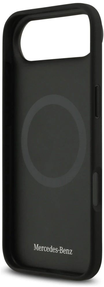 Dėklas Mercedes Leather The Move MagSafe for Apple iPhone Air juodos spalvos